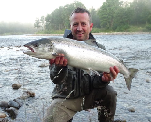 First salmon I ever caugth at Soldatnes July 2018